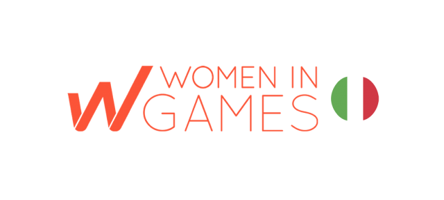 Logo di Women in Games Italia, partner Vigamus